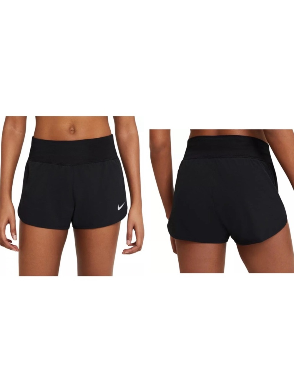 Nike Dri-FIT Running Shorts Black Size S Lined Athletic Workout Gym